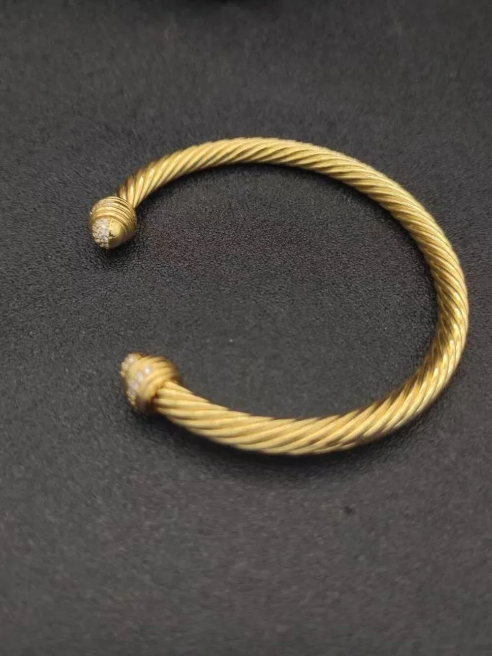 David Yurman Round Head Glod Bracelet 5mm